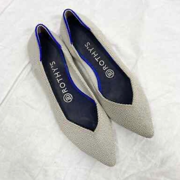 Rothy’s birds eye flax the point new without box size 7.5 - Picture 3 of 5